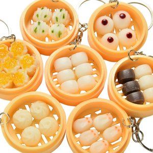 5pcs/lot Simulation Food KeyChains Bags Car Acces